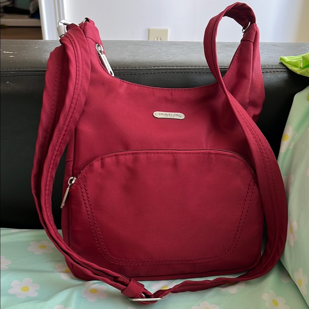 Travelon Red Crossbody Bag